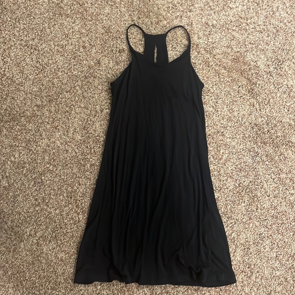 Size small black tank top flowy dress